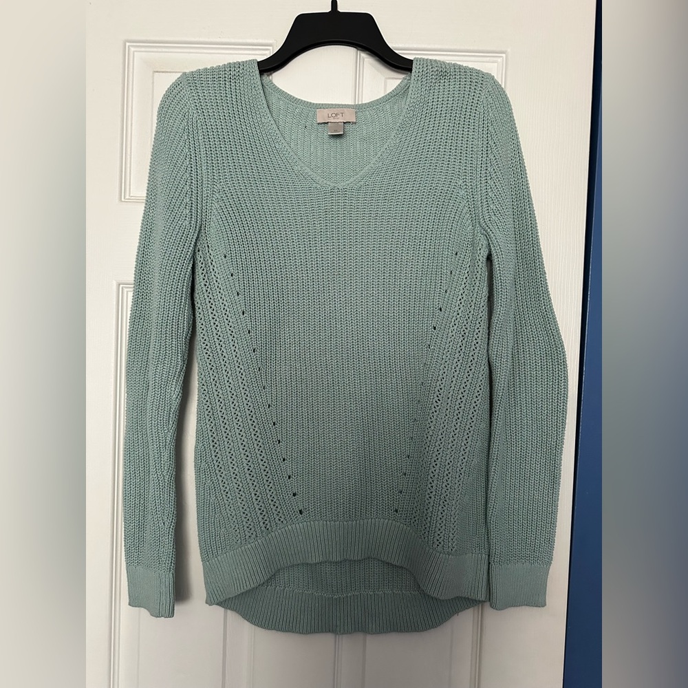 LOFT teal sweater